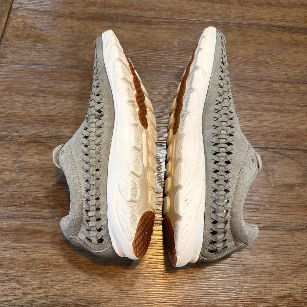 Nike Air Mayfly Woven Tumbled Grey Slip On‎ Sneakers Suede Women US 10 EUR 42